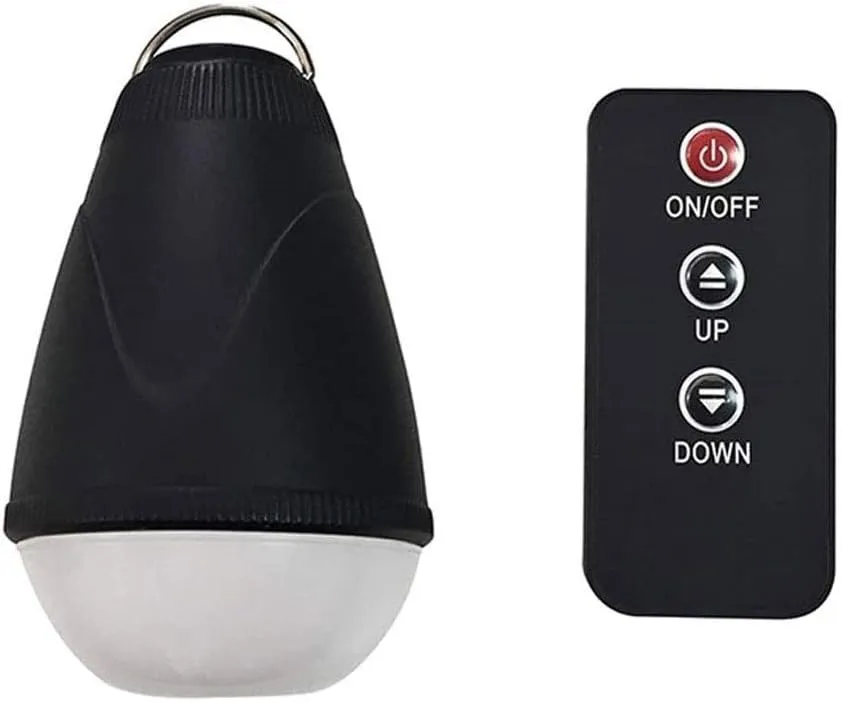 Camping Lights - Tent Light with Remote Control, USB Rechargeable Ultra Bright LED Lamp - Waterproof Lighting for Tents Camping Light Bulb Camping Tent Lantern Bulb Camping Equipment for Camping Hikin