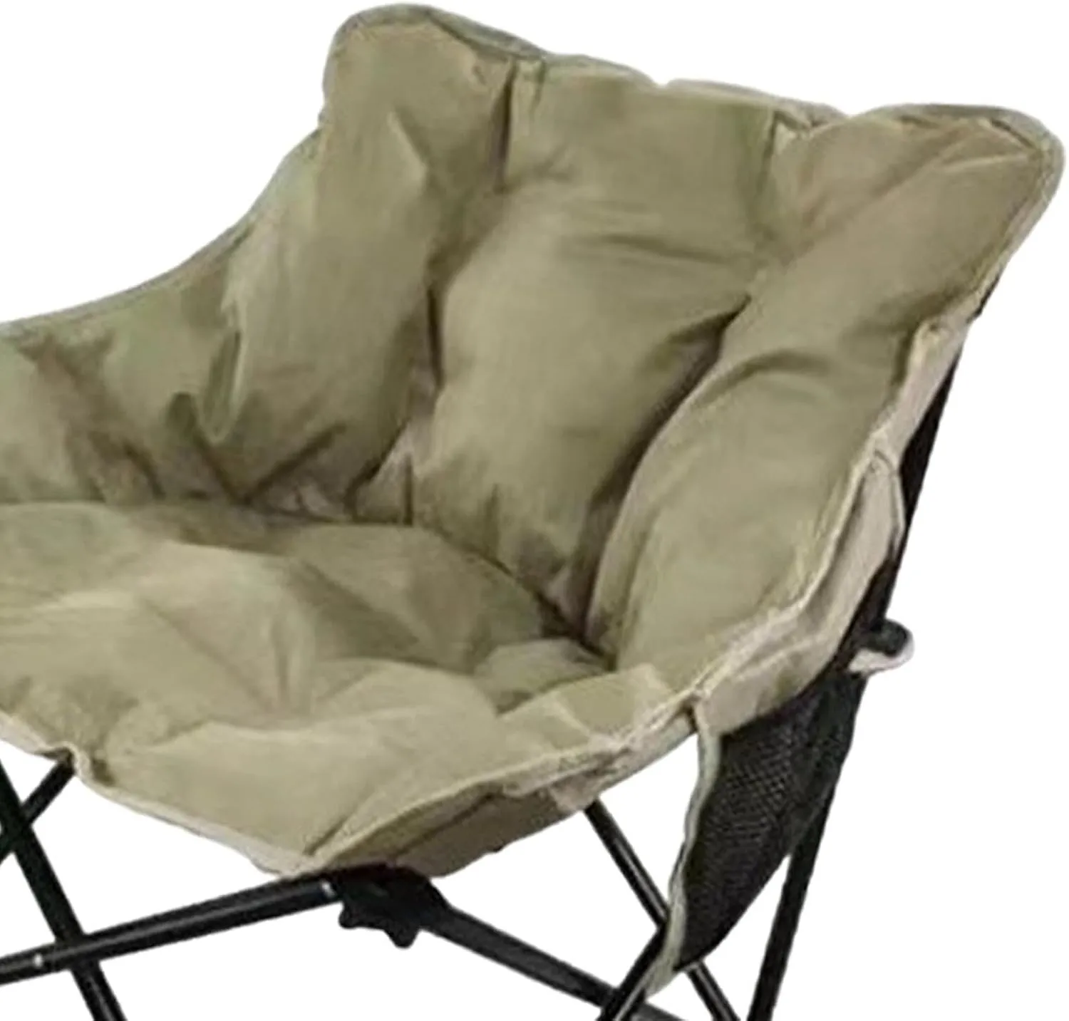 Camping Padded Chair Padded Cushion Lazy Sofa Portable Fishing Lounge Chair Foldable Seat for Patio Outdoor Sports Adults Foldable Outdoor seat for Camping Ergonomic Camp seat Canvas Camping