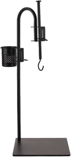 Camping Pot Stand Teapot Hanging Stand Pole Adjustable Height Bracket Teapot Hook for Table Outside Backyard Picnic Hiking