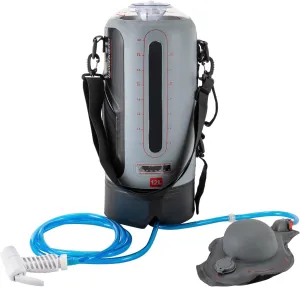 Camping Shower, 12L Portable Pressure Camp Shower Outdoor Shower Camping Shower Bag with Pressure Foot Pump and Shower Nozzle for Beach Camping Swim Travel Hiking Trip