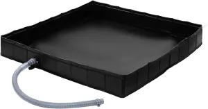 Camping Shower Base, Foldable Tent Shower Base, Shower Tent Base with Drain Hose, Portable Shower Pan for Indoor & Outdoor, Tent, RV