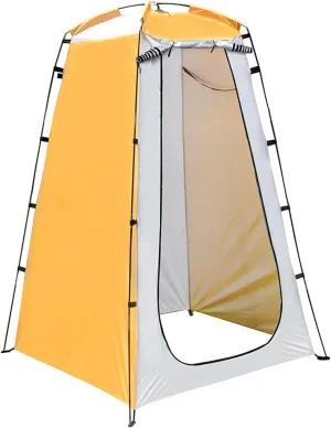 Camping Shower Tent, Portable Dressing Room Shelter with Zippered Window for Camping, Hiking, Beach, or Bathroom