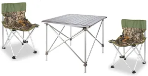 Camping Table Chairs Portable Folding Table Set, Outdoor Aluminum Alloy Can Lift Picnic Table, Portable Table with Carrying Bag (Color : Package 2)