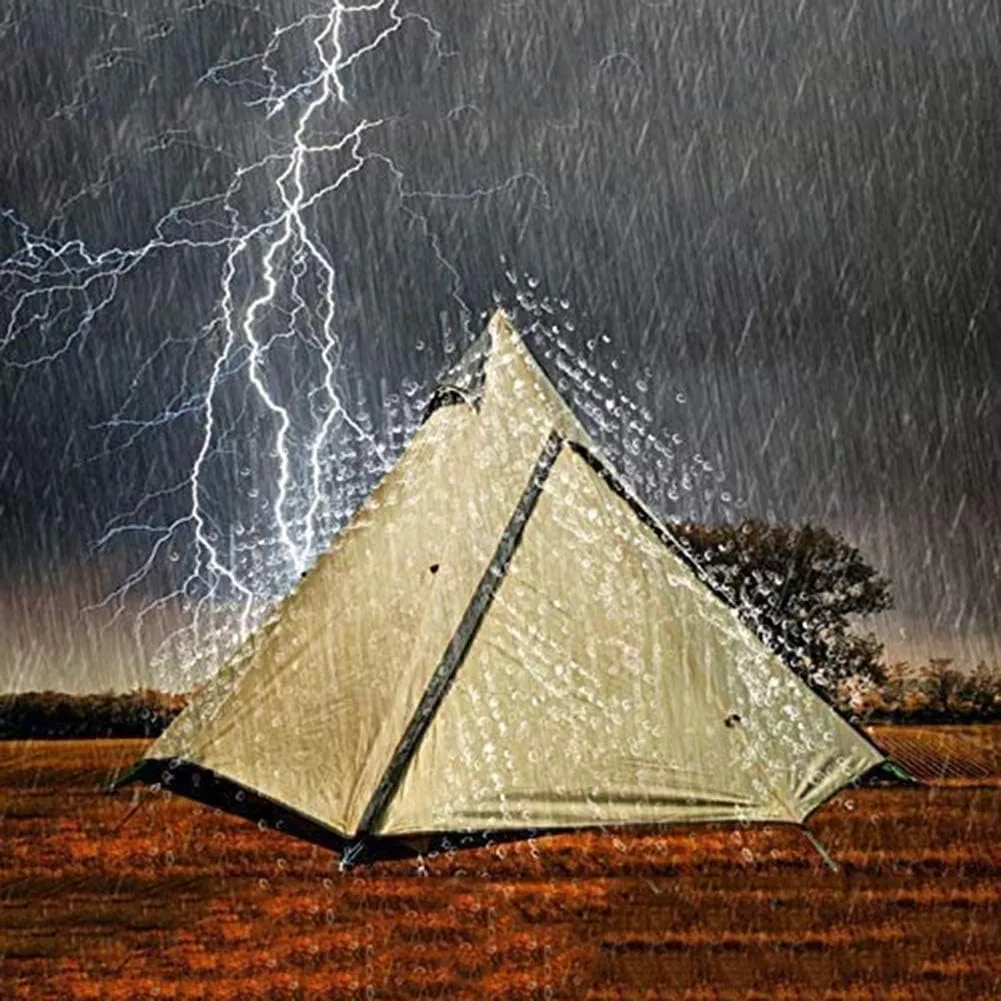 Camping Teepee Tent Yurt Tent with Screen 4 Season Double Layers Waterproof Anti-UV Windproof Tents for Outdoor Camping Hiking Hunting 3-4 Person