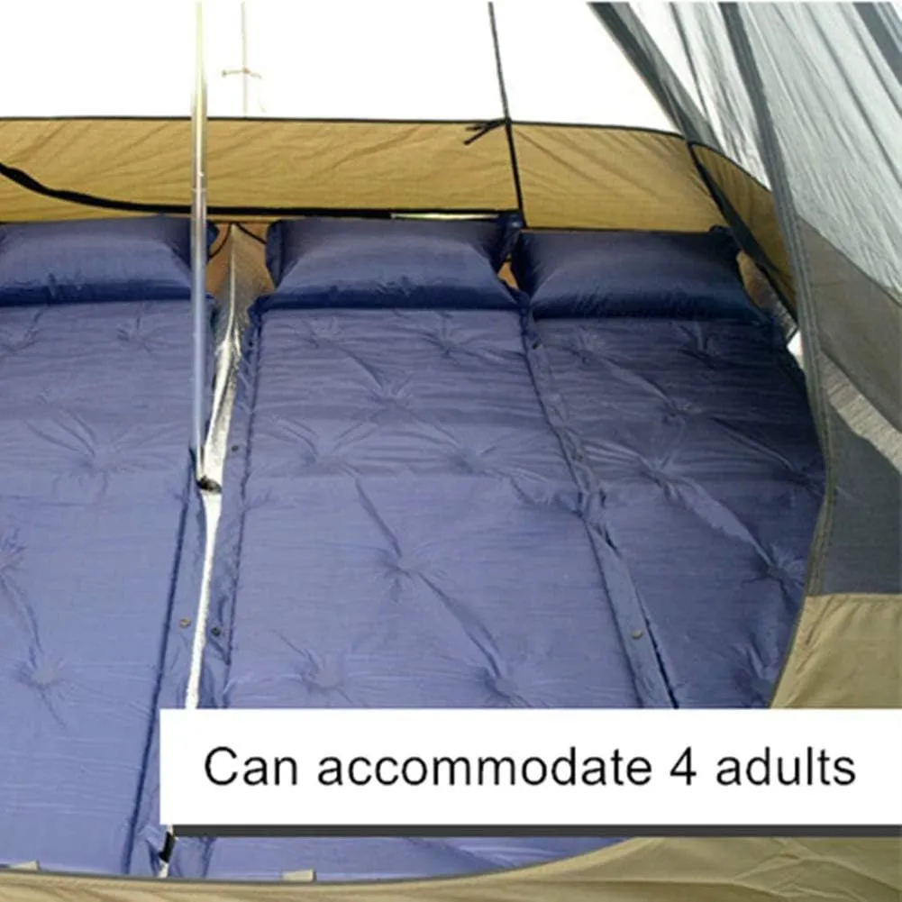 Camping Teepee Tent Yurt Tent with Screen 4 Season Double Layers Waterproof Anti-UV Windproof Tents for Outdoor Camping Hiking Hunting 3-4 Person