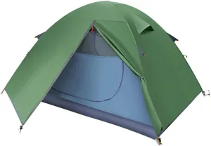 Camping Tent 2 Person Family Dome Tent with Removable Rain Fly and Carry Bag, Easy Setup Lightweight Tent for Camping, Traveling, Backpacking, Hiking, Outdoors