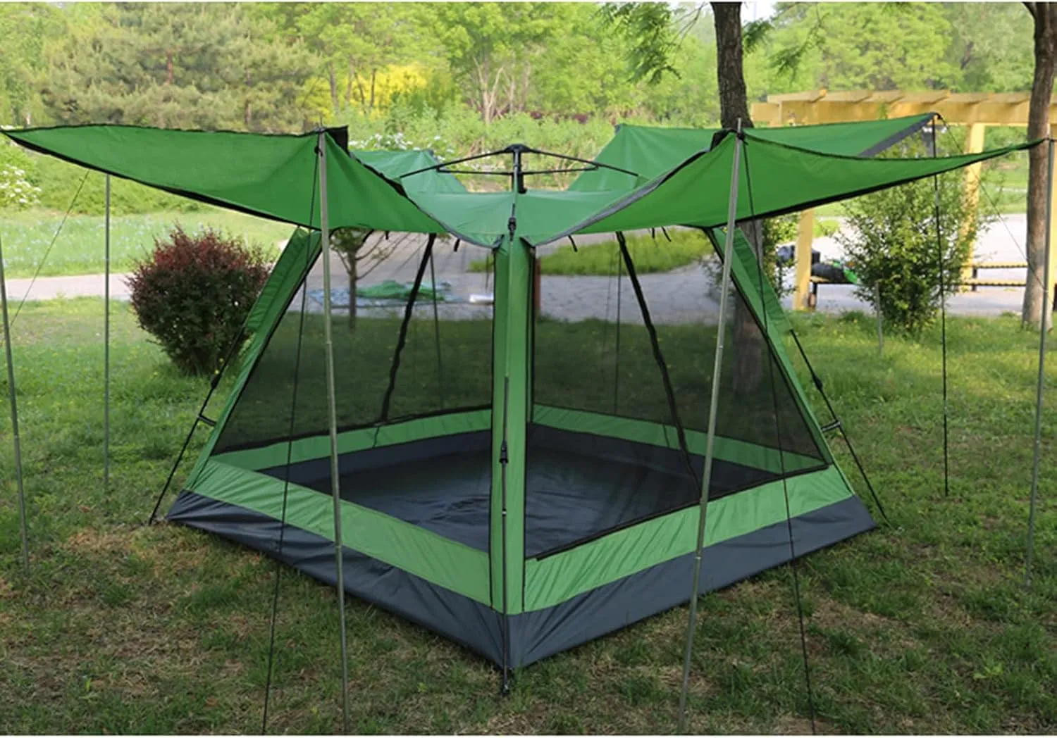 Camping Tent Backpacking Tent Double Layer Outdoor Tent Waterproof Wind Proof Anti-UV for Camping Hiking Travel Climbing - Easy Set Up (3-4 People),