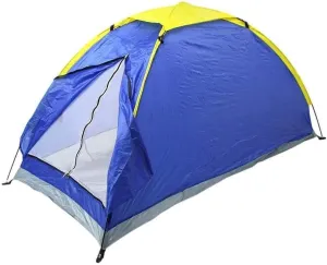 Camping Tent for 1 Person, Double Layer Waterproof, Portable Windproof Tent with Carry Bag for Hiking & Outdoor Activities, Blue