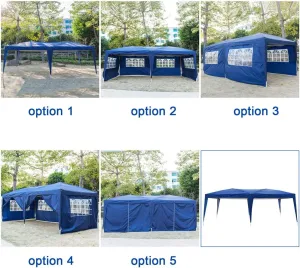 Canopy Tent 10x20,Gazebos & Pergolas,Tents for Parties, Outdoor Canopy,Patio Event Gazebo Beach Tent,UV Coated&Waterproof, Bonus Wheeled Carry Bag