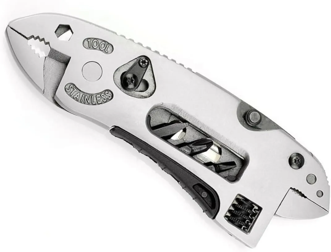 Car Emergency Tool Set Adjustable Wrench Multi-purpose Pliers Multi Tool Compact Stainless Steel
