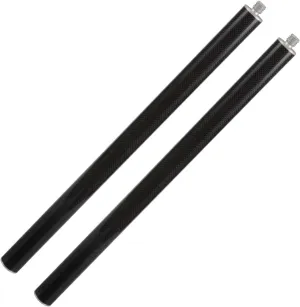 Carbon Fiber Extension Pole - Adjustable Surveying Tripod Pole 30CM (11.8 inches) Length for Line Laser Rotating GPS GNSS with 5/8 x 11 Thread Both Ends (2 Piece)
