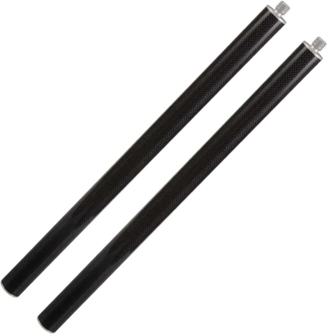 Carbon Fiber Extension Pole - Adjustable Surveying Tripod Pole 30CM (11.8 inches) Length for Line Laser Rotating GPS GNSS with 5/8 x 11 Thread Both Ends (2 Piece)
