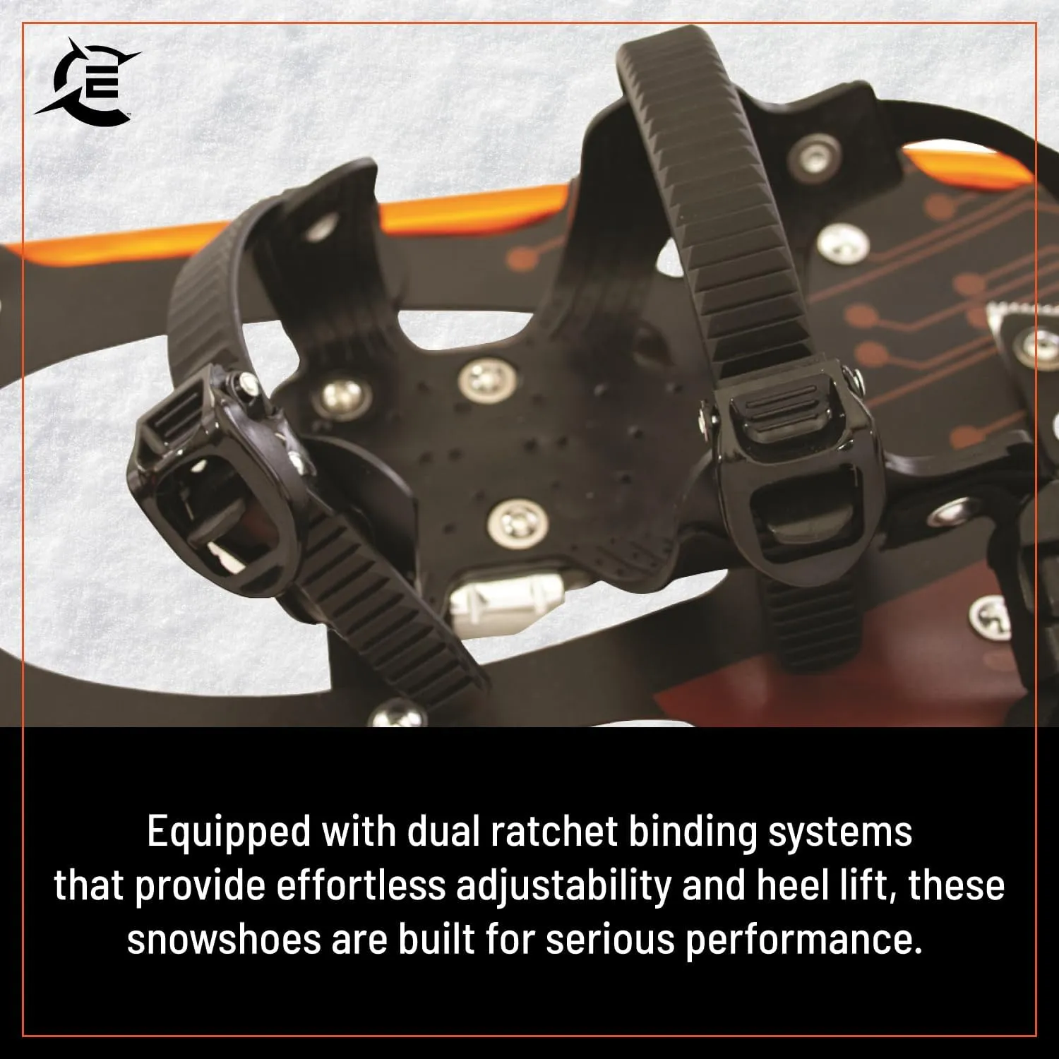 Cascade Mountain Tech Lightweight Aluminum Frame Snowshoe Set
