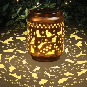 Cat Lover Gifts for Women,Mom,Grandma,Sister,Cat Solar Light , Gift Solar Lanterns for Mother Day Christmas Outdoor Waterproof Lights Led Mason Jar Hanging Lamps Decor for Garden Yard Patio