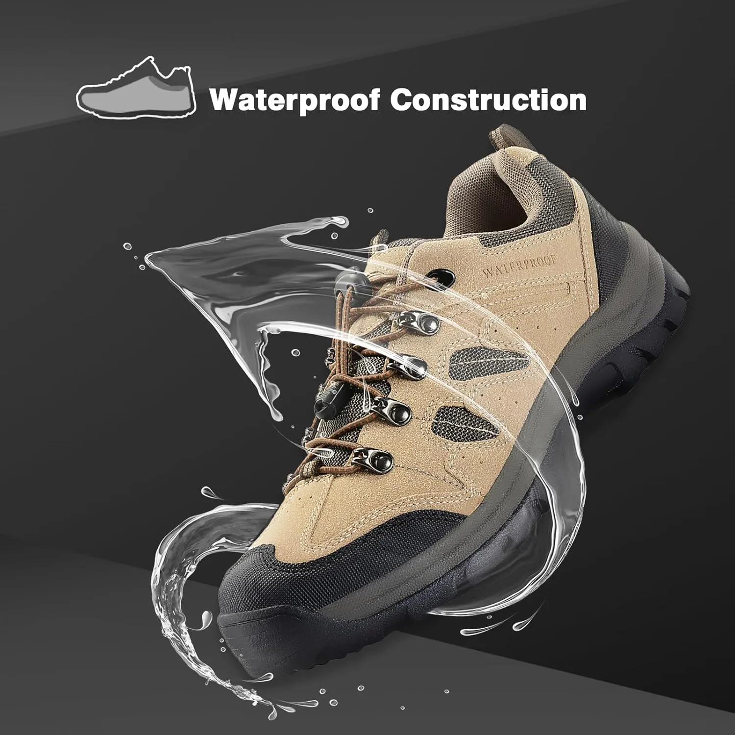 CC-Los Mens Hiking Shoes Outdoor Comfortable Trekking Shoe Lightweight Working Sneaker