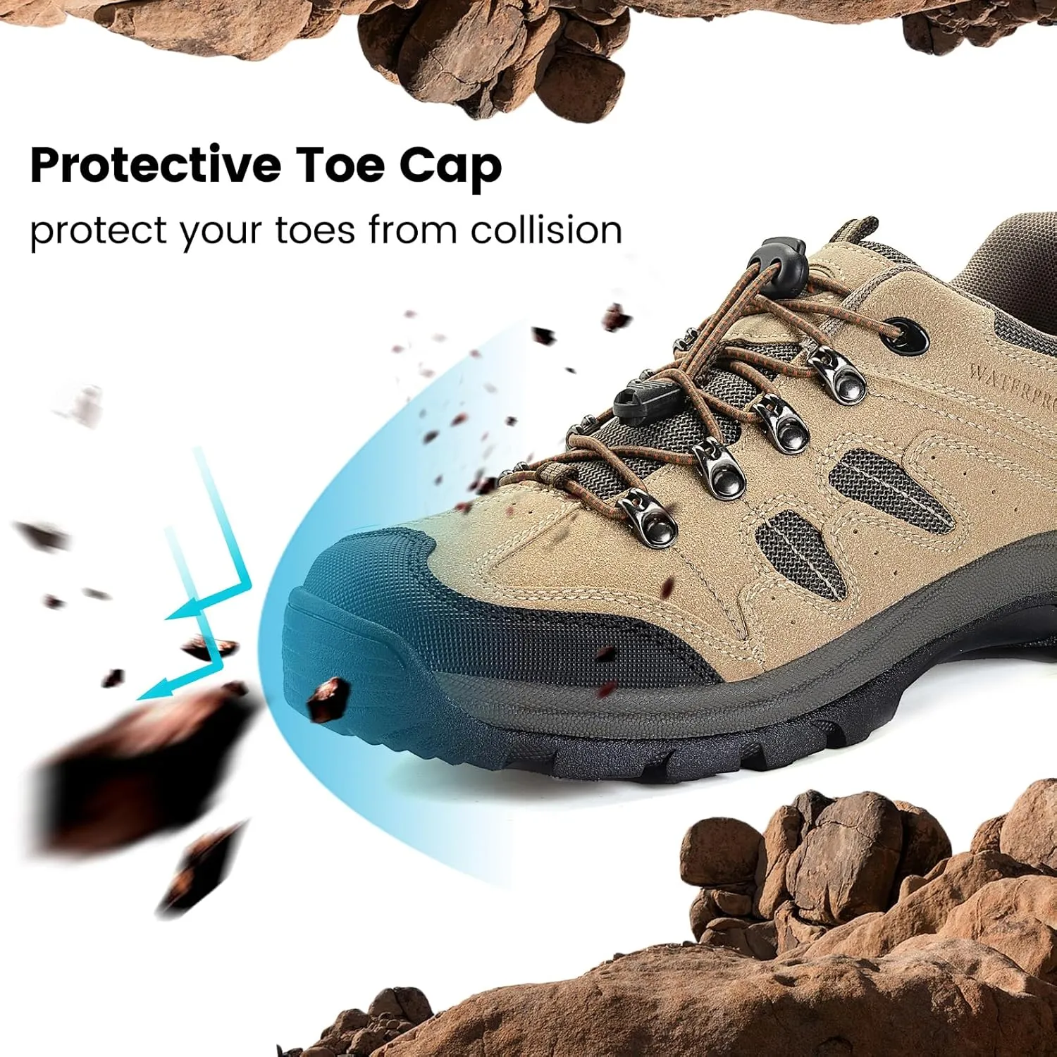 CC-Los Mens Hiking Shoes Outdoor Comfortable Trekking Shoe Lightweight Working Sneaker