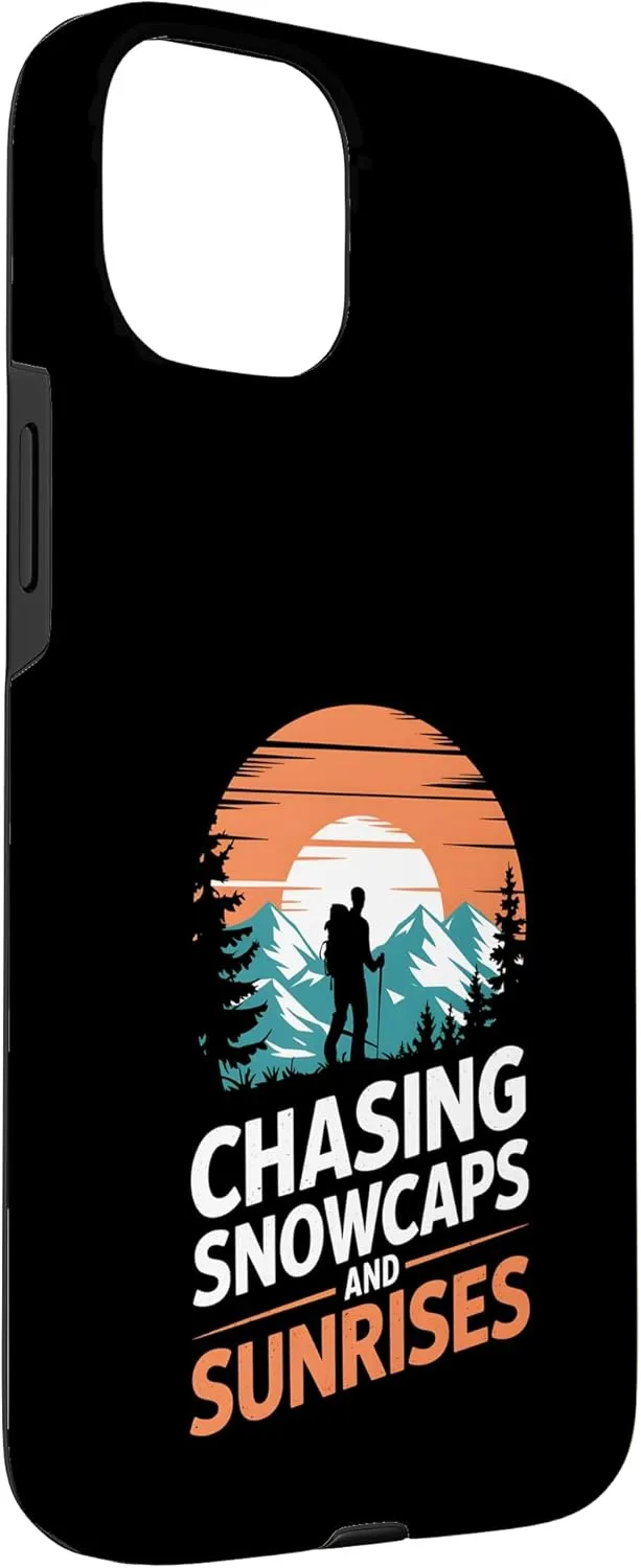 Chasing Snowcaps And Sunrises Alpine Camping Case for iPhone 15 Plus