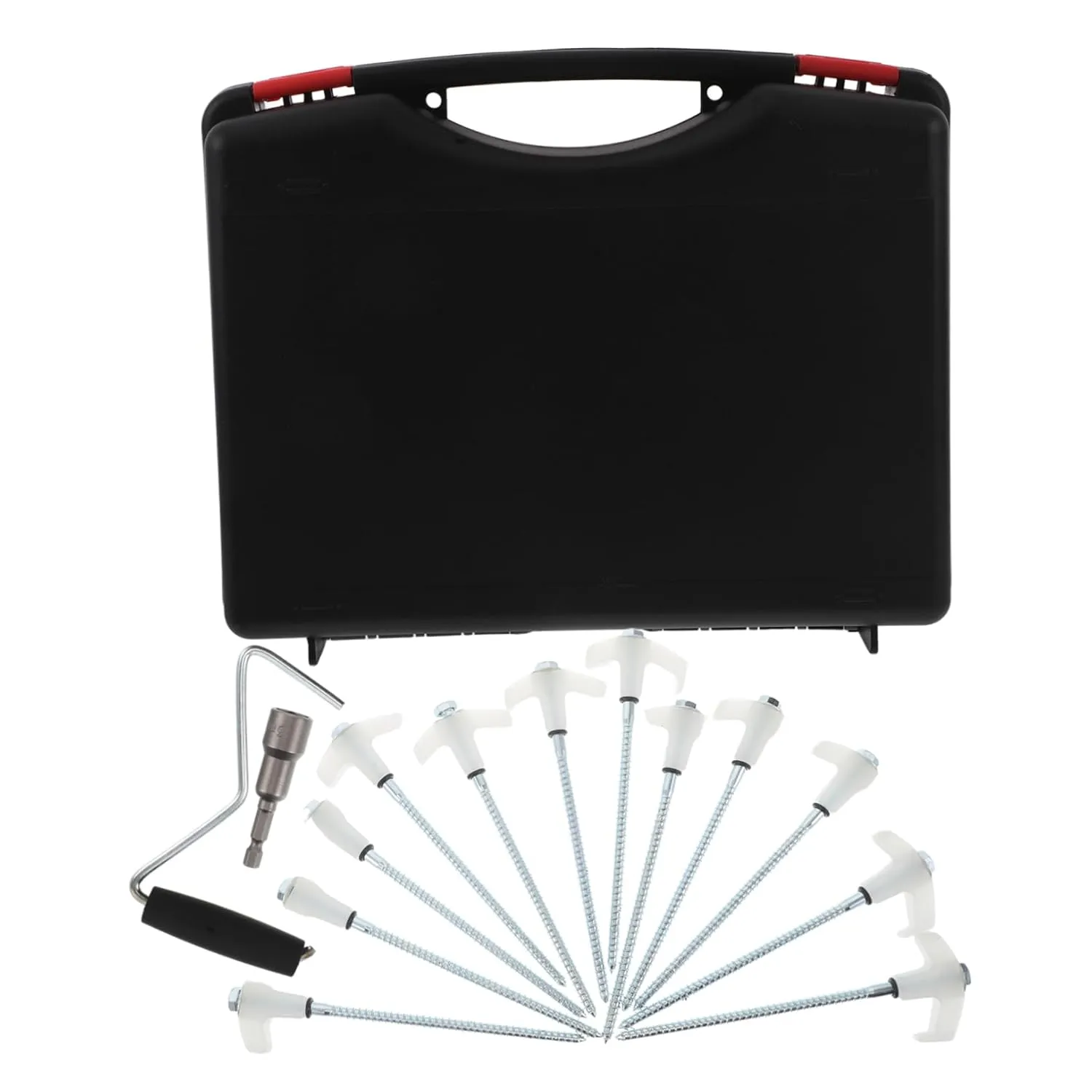 Ciieeo 12-Pack Tent Stakes Heavy Duty Screw-in Anchors for Camping Canopy Tent Spikes
