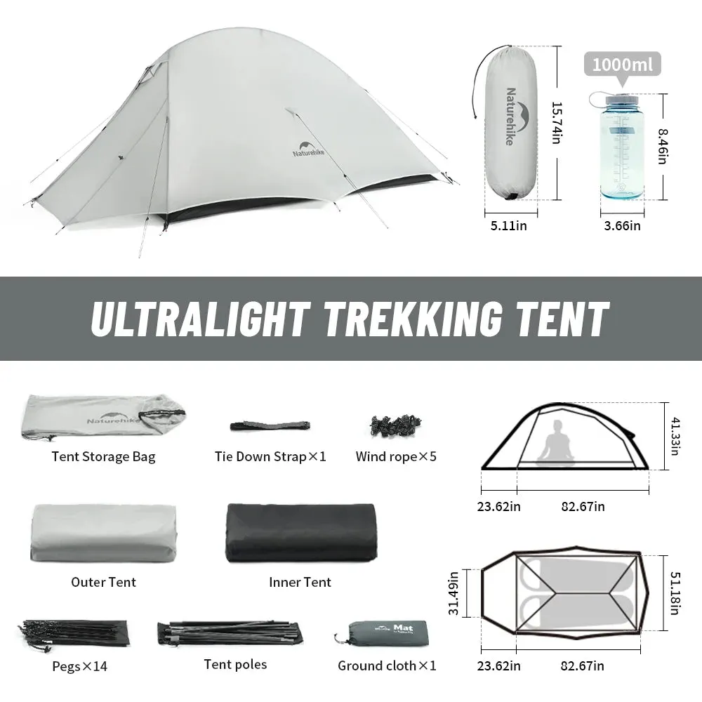 Cloud Up UL Camping Tent Ultralight 15D Quick Build