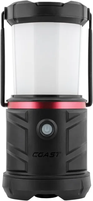 COAST EAL22 1250 Lumen Dual Color LED Emergency Light, Storm Proof, Power Bank, Durable for Outdoor & Survival - Compatible with 3 x D Batteries or ZX1010 Rechargeable Battery, Black