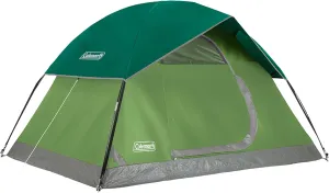 Coleman Sundome Camping Tent with Rainfly, 2/3/4/6 Person Tent Sets Up in 10 Mins, Weatherproof Shelter for Camping, Festivals, Backyard, Sleepovers, & More