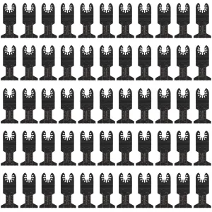 COMOWARE 55 Pcs Oscillating Saw Blades - 1-3/4” Professional Universal Oscillating Tool Blades, Multitool Blades, Quick Release Durable Oscillating Tool for Wood/Plastic/Soft Metal Cutting