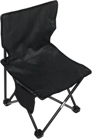 Compact Folding Stool for Camping Fishing and Outdoor Activities Lightweight Portable Chair Space Saving Design Versatile Use for Hiking and Travel Stripe