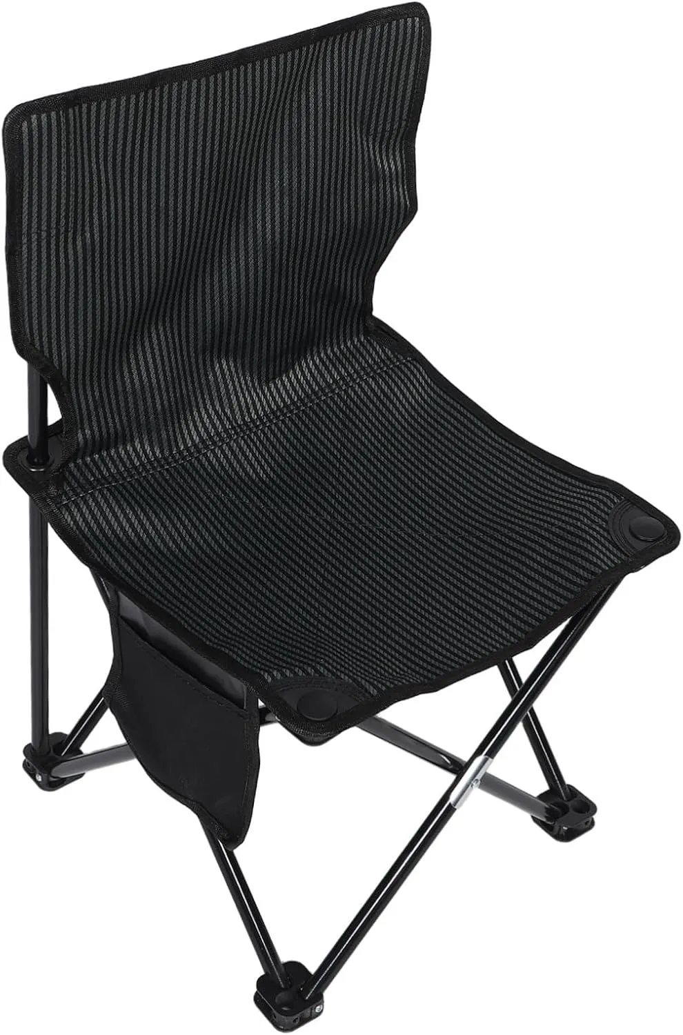 Compact Folding Stool for Camping Fishing and Outdoor Activities Lightweight Portable Chair Space Saving Design Versatile Use for Hiking and Travel Stripe