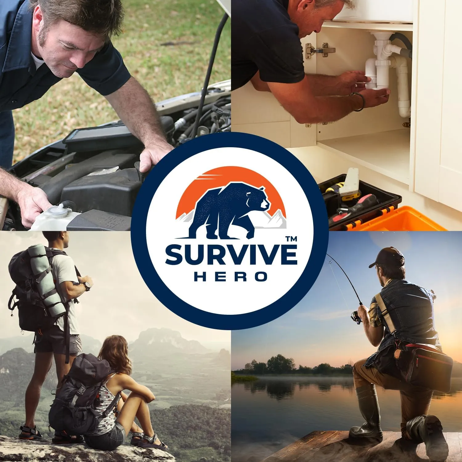 Cool Birthday Gifts for Dad from Daughter Son, Fathers Day Presents for Dad Father, Multipurpose Tool Gifts for Men, Uniques Gifts for Dad Who Wants Nothing (Dad, You're My Hero!)