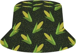 Corn Bucket Hat for Men Women, Funny Summer Beach Fishing Hat, Packable Outdoor Sun Fisherman Hat