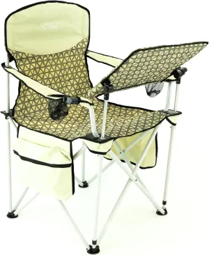 Creative Outdoor Collapsible Folding Wine Chair with Adjustable Table | iChair | Camping Picnic Beach & Patio