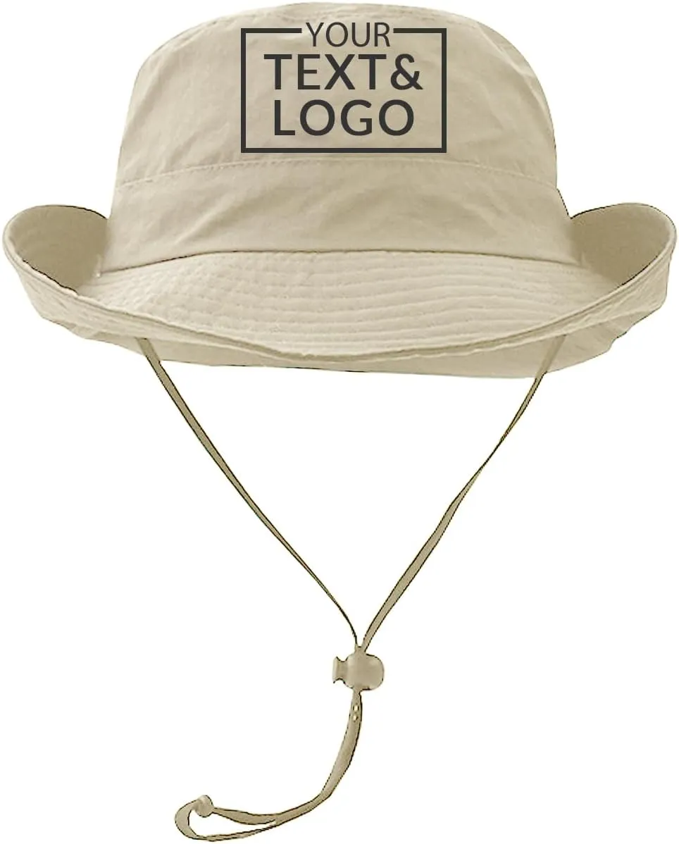 Custom Boonie Hat,Personalized Bucket Hat,Customized Fishing Hat Sun Protection Hat Beach Hiking Rowing Kayaking Hat