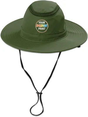 Custom Embroidered Brim Hat Add Your Design Logo Adjustable UPF 30  Travel Fishing Sun Hats