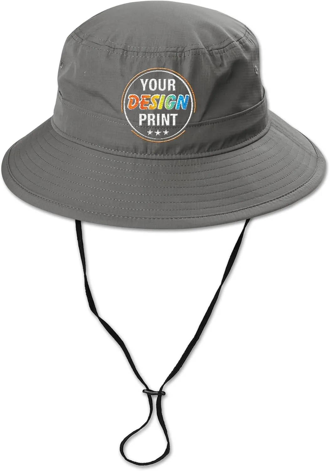 Custom Embroidered Bucket Hat Add Your Text Design Logo Adjustable UPF 30  Travel Fishing Sun Hats