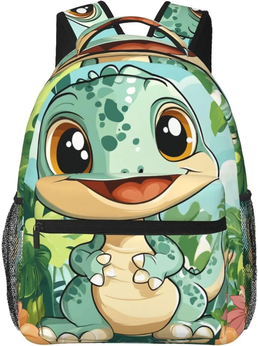 Cute Smiling Dino Lightweight Backpack For Trekking Commute Women/Female