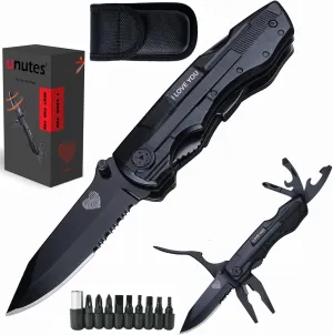 Dad Gifts for Fathers Day from Daughter, Wife, Multitool Pocket Knife for Men, Multi Tool Tactical Plier With Nylon Sheath, Mens Gifts Ideas 'I LOVE YOU'