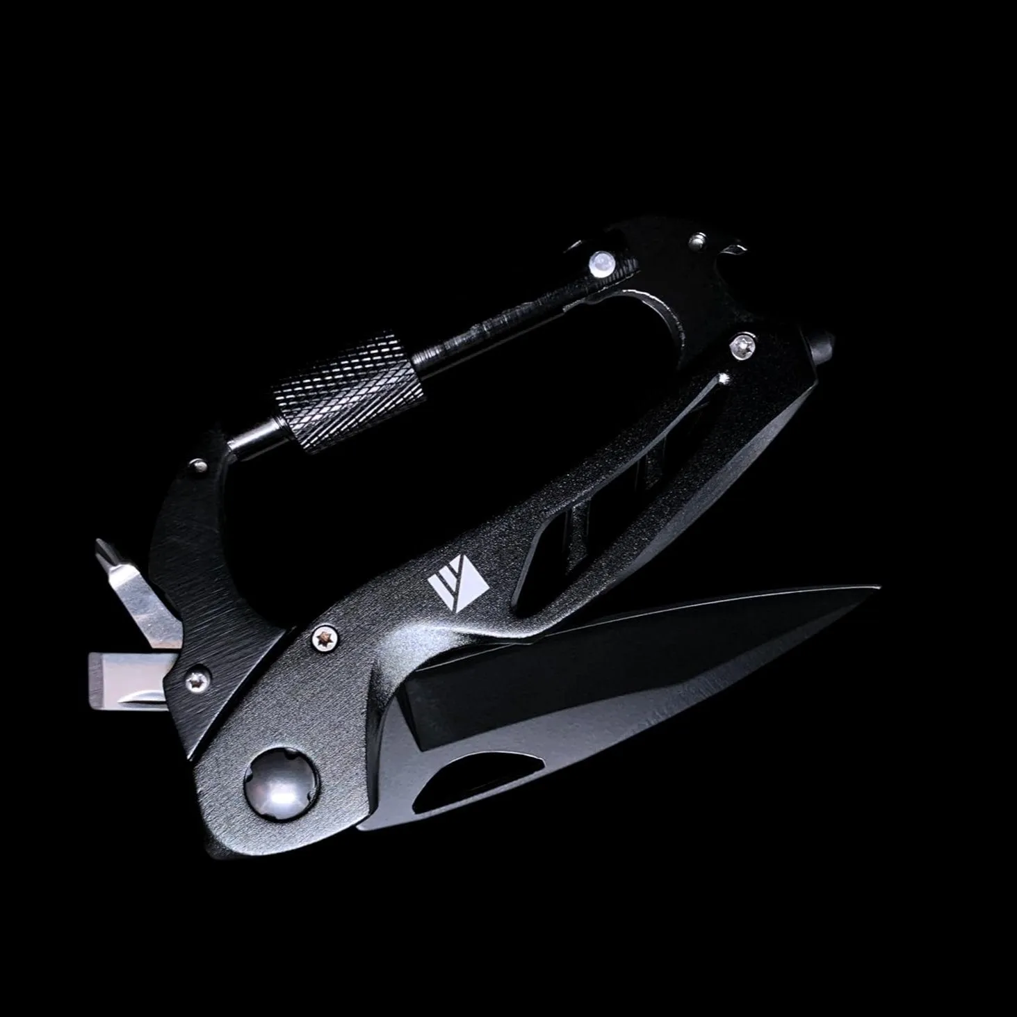 Dark Energy Carabiner Pro Stainless Steel Survival Multi-Tool | Durable and Portable