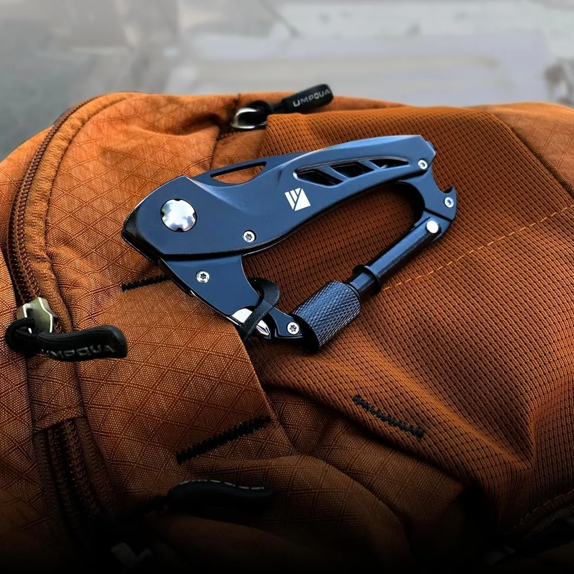 Dark Energy Carabiner Pro Stainless Steel Survival Multi-Tool | Durable and Portable