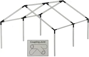 Davis Tent® Complete 3-Column Internal Frame, Camping Tent Frame, Sturdy & Durable, Easy Setup for Outdoor Adventures, Heavy-Duty Support for Tents for Camping & Hunting