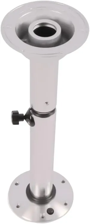 DNYSYSJ Adjustable Table Pedestal Stand 22-28 Inch Leg Base Mount Frame Aluminum Finish Removable for Marine Boat Caravan Motorhome