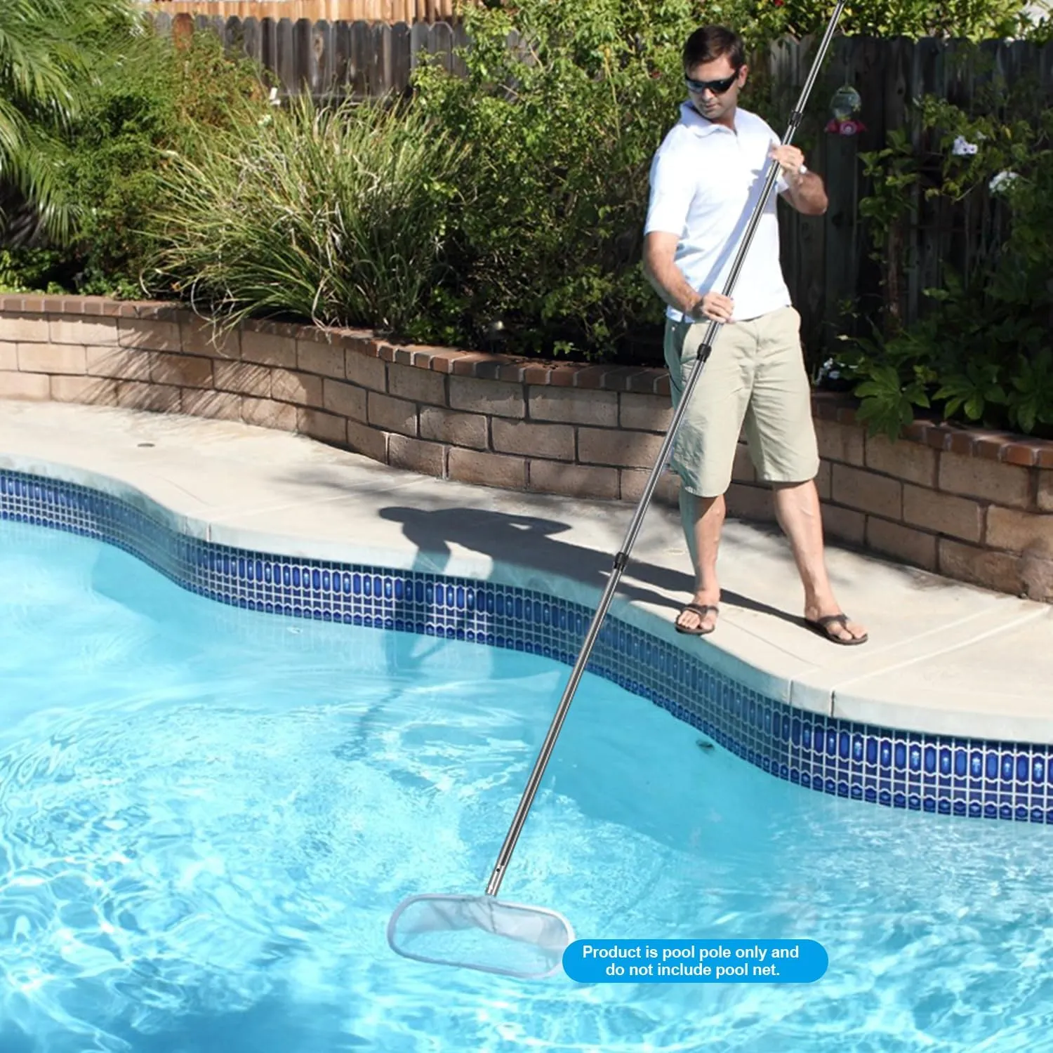 DOBEN Carbon Fiber Pool Pole Telescopic, Professional Ultralight Pool Poles 3.7 to 12 FT, Telescoping Lightweight Pool Cleaning Pole, Heavy Duty Pool Pole for Skimmer Net, Brush, Vacuum Head 12FT