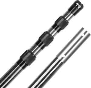 DOBEN Carbon Fiber Pool Pole Telescopic, Professional Ultralight Pool Poles 3.7 to 12 FT, Telescoping Lightweight Pool Cleaning Pole, Heavy Duty Pool Pole for Skimmer Net, Brush, Vacuum Head 12FT