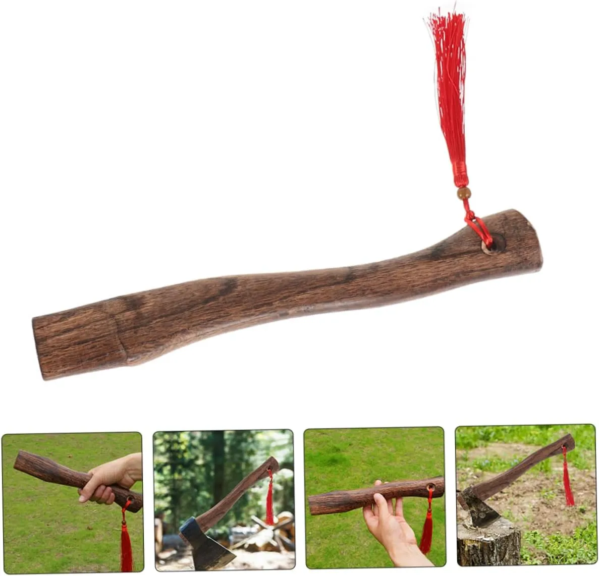 DOITOOL 4pcs Wood Axe Handle Replacement Hatchet Handle High Hardness Comfortable to Hold Easy to Install Versatile for Woodworking Needs