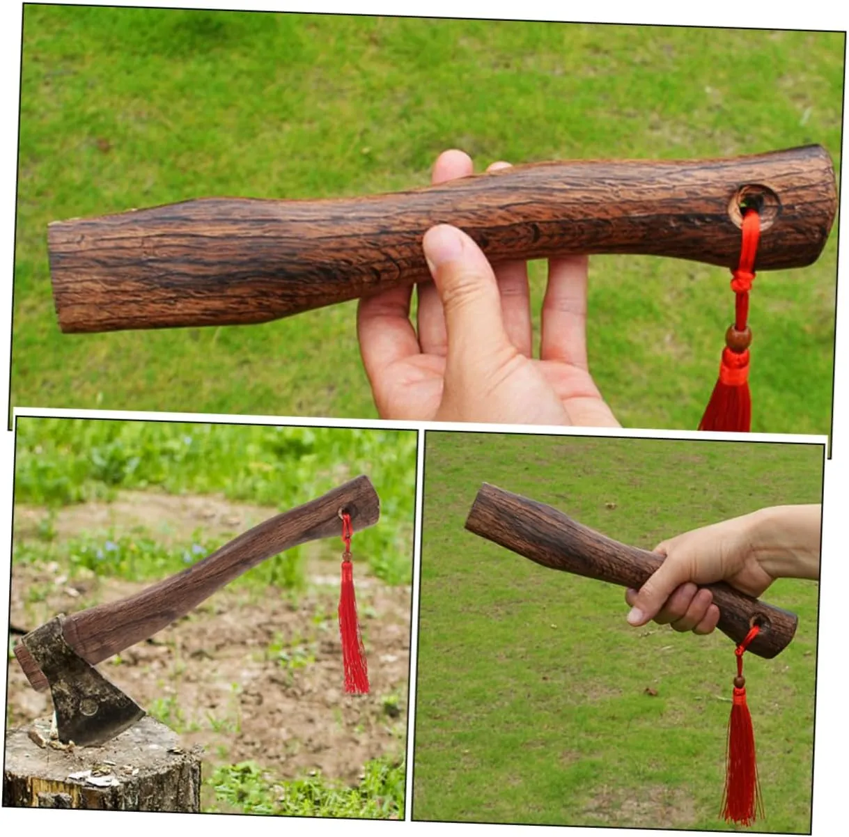 DOITOOL 4pcs Wood Axe Handle Replacement Hatchet Handle High Hardness Comfortable to Hold Easy to Install Versatile for Woodworking Needs