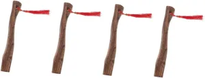 DOITOOL 4pcs Wood Axe Handle Replacement Hatchet Handle High Hardness Comfortable to Hold Easy to Install Versatile for Woodworking Needs