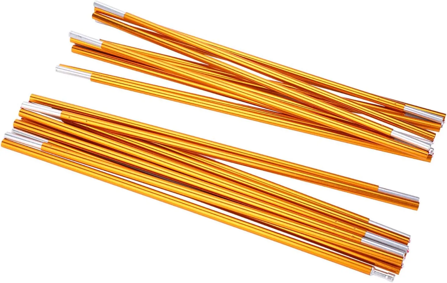 Drfeify 2PCS Tent Poles,High Strength Aluminum Alloy Ten Bars Equipment Accessory for Outdoor Camping Hiking