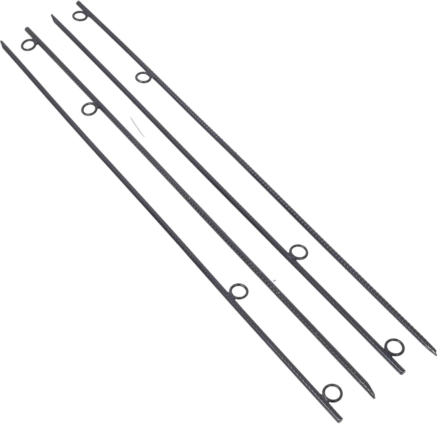 Durable Heavy Duty Rebar Stakes for Canopies and Tents, 5/8" Diameter, 55.5" Length, Set of 4