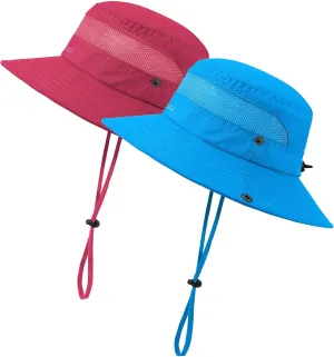 Durio Kids Sun Hats - UPF 50  Wide Brim Sun Protection for Boys & Girls