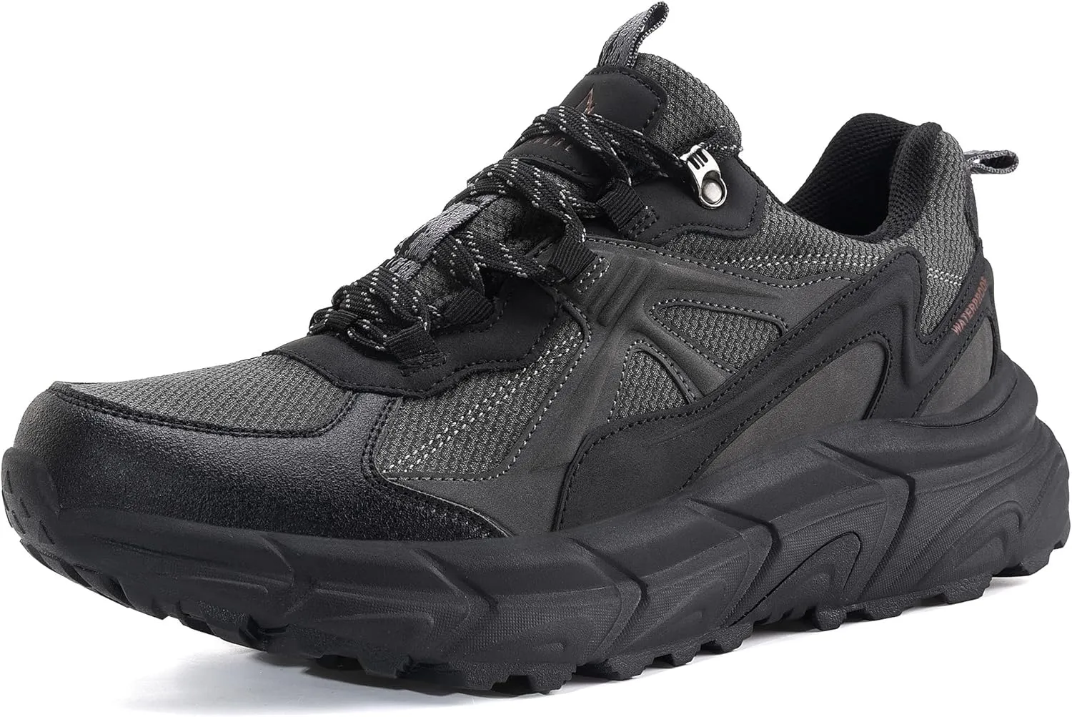 EARLDE Men's Waterproof Hiking Shoes | Trekking Outdoor Sneaker | Lightweight Non-Slip Soles