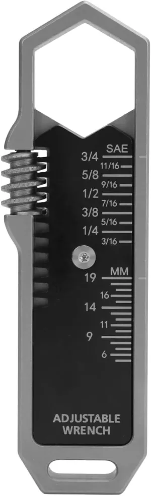 EDC Wrench Stainless Steel Multitool 5-19mm Adjustable Pocket Wrench for Men Gifts